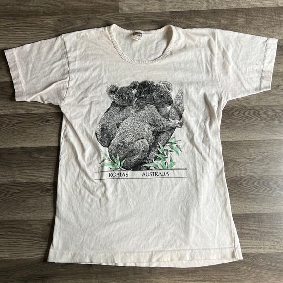 Other - VTG Koalas Australia T Shirt Fits M/L Nature Tee Vacation 1988 80s Distressed